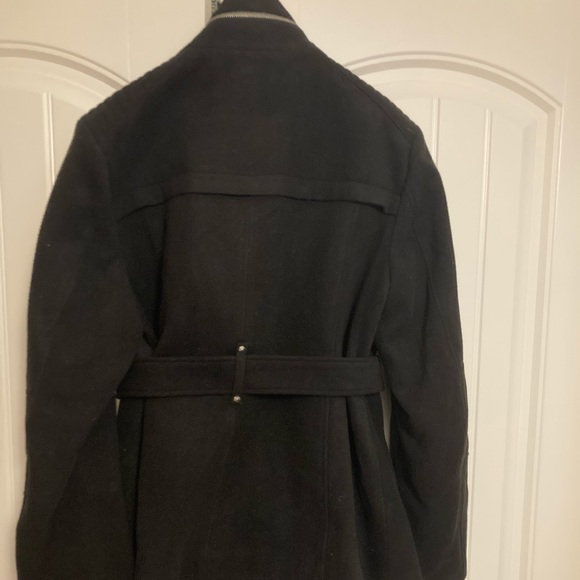 NEW BCBG Paris Black Asymmetrical Short Coat Size XL - Picture 5 of 7